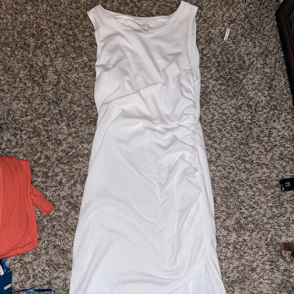 White fitted dress
